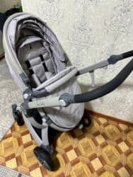 пальто детское демисезонное: Коляска, цвет - Серебристый, Новый — 4