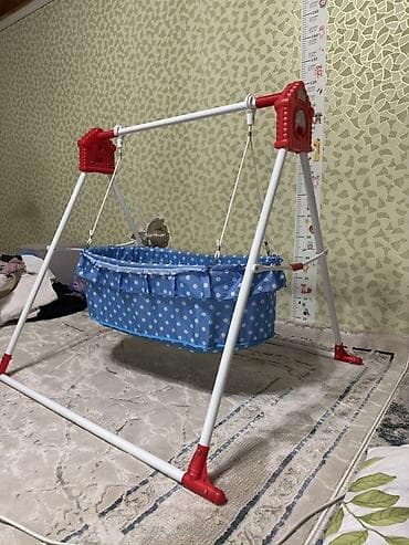 Люлька, Новый, Качалка, Металл, цвет - Голубой