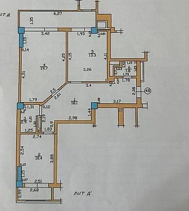 Батирлер: 2 бөлмө, 77 м², Элитка, 7 кабат, Косметикалык ремонт — 10