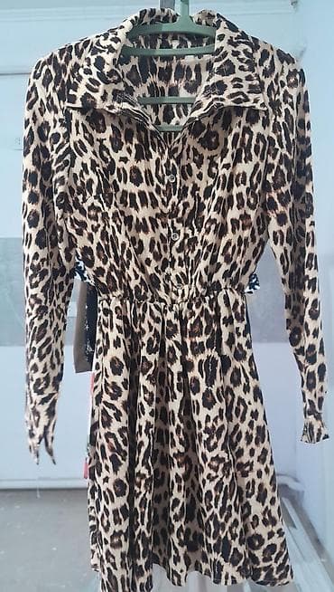 синий пеньюар: Женские платья – подборка моделей 1) Длинное платье в леопардовый — 4