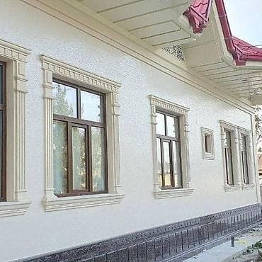 кухонная мебель: Декоративная фасадная штукатурка с трафаретным орнаментом - Финишное — 7