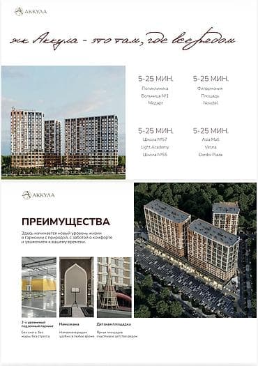 капстрой: 1 комната, 54 м², Элитка, Пишпек Элитка, 12 этаж, ПСО (под самоотделку) — 4