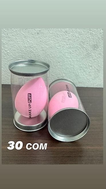 real techniques: Набор косметических спонжей для макияжа в прозрачной баночке с — 2