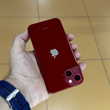 айфон 13 жаны: IPhone 13, Колдонулган, 128 ГБ, Кызыл, 96 % — 6