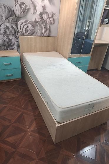 моссовет: Односпальная кровать, Б/у, С матрасом, длина - 200 см — 2