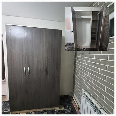 Шкафы для одежды: Шкаф для одежды, Б/у, Прямой, ЛДСП — 3