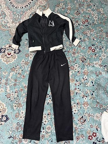 спортивные кастюмы: Комплект, цвет - Черный — 1