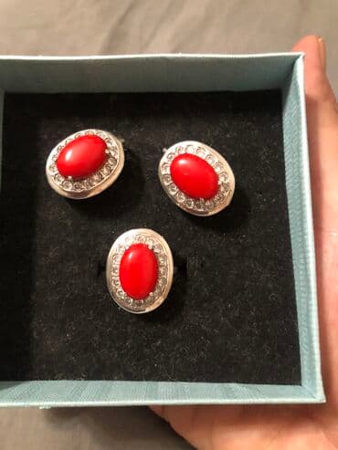 свадебные платья для покрытых: Набор украшений, Проба 925, Женские, Новый — 2