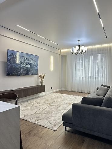 Батирлер: 3 бөлмө, 90 м², Түштүк Магистраль Элитка, 12 кабат, Евро оңдоо — 10