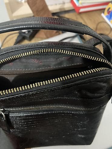лакост барсетка: Барсетка, Материал: Натуральная кожа, Застежка на молнии, Множество карманов, Оригинал, Б/у — 6
