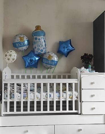 кроватка для куклы: Детская кровать трансформер, Б/у, Другой тип, цвет - Белый — 3