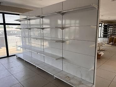 Торговое оборудование: Торговый стеллаж островной металлический 4 метр - Конструкция — 4