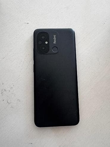 Уюлдук телефондор жана аксессуарлар: Redmi, Redmi 12C, Колдонулган, 128 ГБ, түсү - Кара, 2 SIM — 2