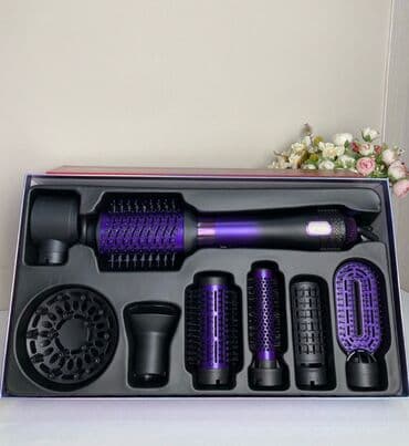 профессиональные фены для парикмахеров: VGR V-488 Профессиональная щетка для горячего воздуха 8 в 1 (красная) — 7