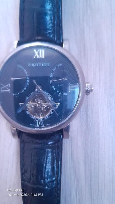 бу алтын: Механические наручные часы (2 шт.) 1) Часы с циферблатом “Cartier” - — 1