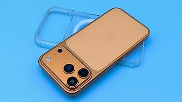 iphone 2 sim: IPhone 17 Pro Max, Б/у, 1 ТБ, Золотой, Чехол, 100 % — 1