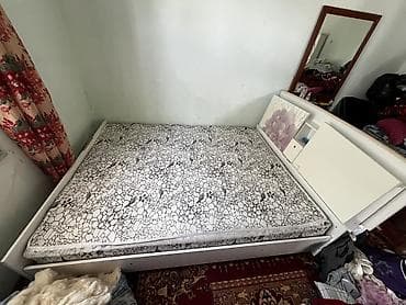 Двуспальная кровать с матрасом - Размер спального места — 2