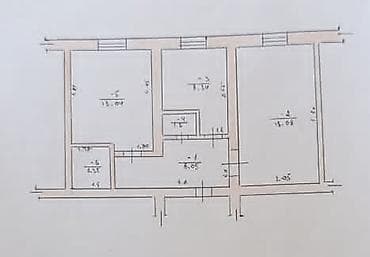 квартра: 2 комнаты, 51 м², Индивидуалка, 1 этаж, Старый ремонт — 7