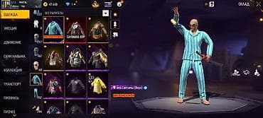 Игровой аккаунт Free Fire с богатой косметической коллекцией