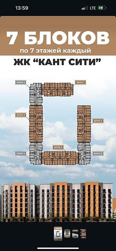 квартира 7500: 2 комнаты, 6068 м² — 3