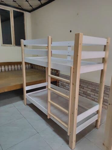 детскую кровать 7 в 1: Двухъярусная кровать из массива и мдф - Конструкция: вертикальная — 5