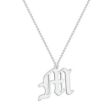 цепочка мужские: Мужское ожерелье О Ц с подвеской в виде буквы M — стильный и — 2