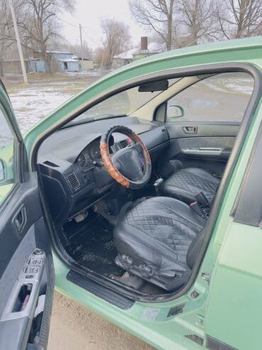 70 сом: Hyundai Getz: 2004 г., 1.4 л, Автомат, Бензин, Хетчбек — 7