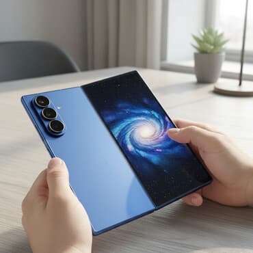 Samsung Galaxy Z Fold 7, Новый, 256 ГБ, цвет - Синий, 2 SIM