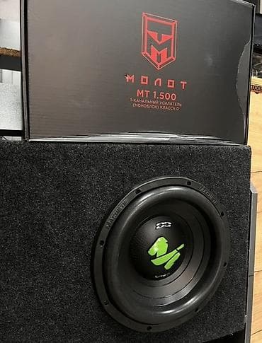 Автомобильные камеры: Автозвук комплект: сабвуфер + Моноблок усилитель - Сабвуфер Alphard — 1