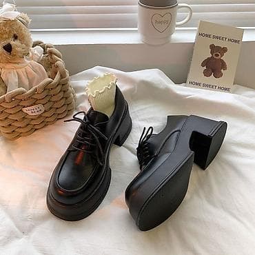 Абсолютно новый Женские дерби на массивной подошве Очень легкие -
