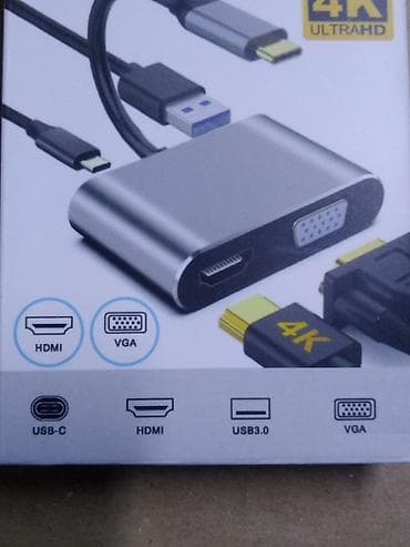 samsung dex: Type-C USB-C Адаптер VGA, совместимый с USB C на 4K HDMI, Тип C, хаб — 8