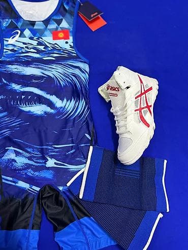 детская басен: Комплект 3 в 1 для борцов, Трико борцовская Акула 🦈, борцовский — 4