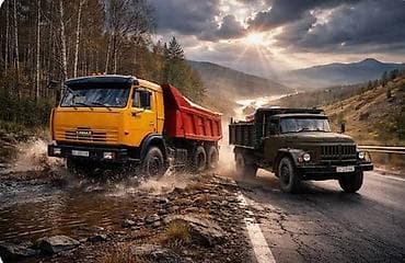 Щебень, Для дренажных систем, Насыпью, Камаз