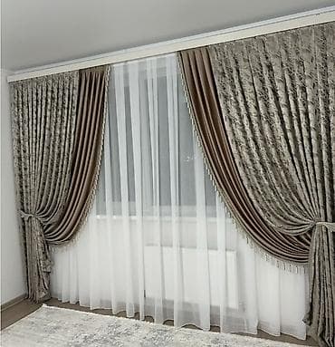 дантела постельное белье: Комплект штор для гостиной/спальни с двойным декором. - Конфигурация — 1