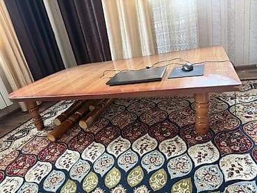новый стол: Обеденный/рабочий стол из массива дерева - Материал: натуральное — 6