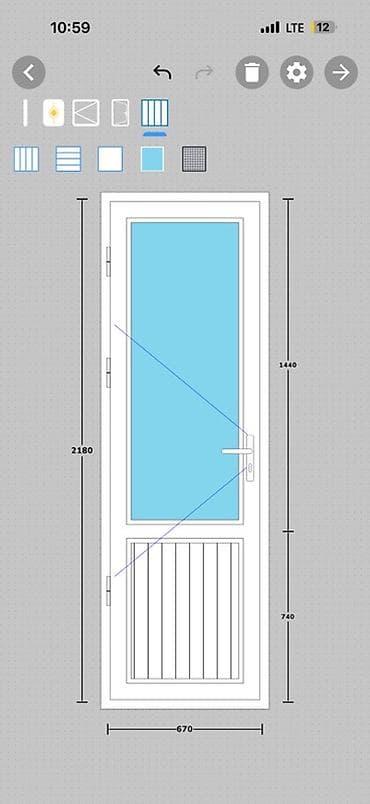 Пластиковые двери: Пластиковые двери (ПВХ) с притвором, поворотные, под балкон/террасу — 1
