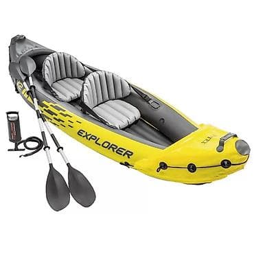Спорт жана хобби: Надувной двухместный каяк Intex Explorer K2 - Тип: надувной каяк для — 3