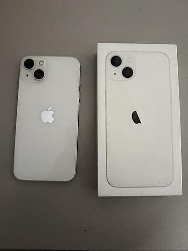 батарея айфон: IPhone 13, Б/у, 128 ГБ, Старлайт, Коробка — 1