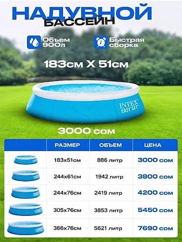 каток цена: Бесплатная доставка по городу!✅ Надувной бассейн Intex Easy Set - — 2