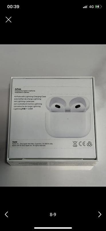 чехлы бу: Apple AirPods (3‑е поколение) с зарядным футляром Lightning. Основные — 3
