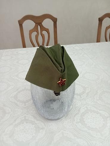 арафатка мужская: Пилотки военного образца с красной звездой а с доставкой 500 сом а без — 2