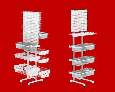 ремонт витрин: Стеллаж Дисплей торговый напольный, Дисплей перфорированный с — 4