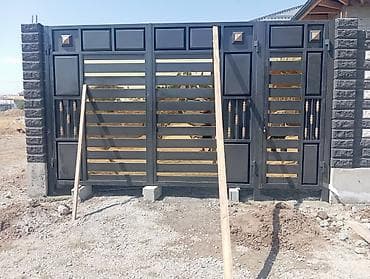 распашные варота: Металлические уличные ворота и калитка - Конструкция: распашные — 1