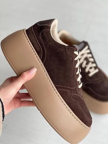 кожа ботас: Шикарные стильные кроссовки LESTROSA, оригинал, натуральная замша — 5