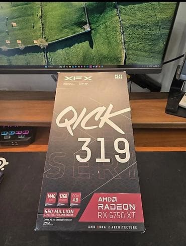 Видеокарта для ПК, Б/у, AMD, Radeon RX, 12 ГБ