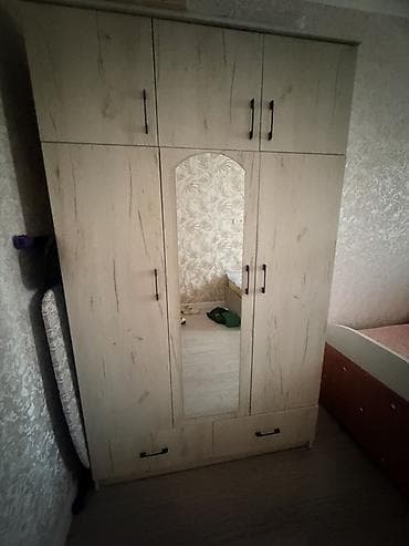 Шкаф купе, Б/у, С зеркалом, ЛДСП