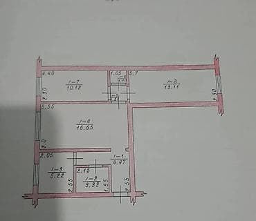 квартиру в токмаке: 3 комнаты, Собственник, Без подселения, С мебелью частично — 9