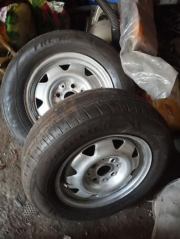 Дөңгөлөктөр монтажда 185 / 70 / R 14, Жай, Колдонулган, Жуп, Жеңил унаалар, Темир, тешиктери - 4 — 1