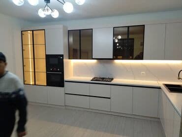 кухонные шкафы на заказ: Ашкана гарнитуру, Жаңы, ДСП, Акылуу жеткирүү — 2