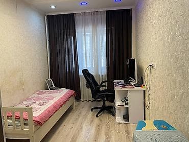 Квартиры: 3 комнаты, 77 м², Элитка, Бишкек Парк ТРЦ Элитка, 9 этаж, Евроремонт — 9
